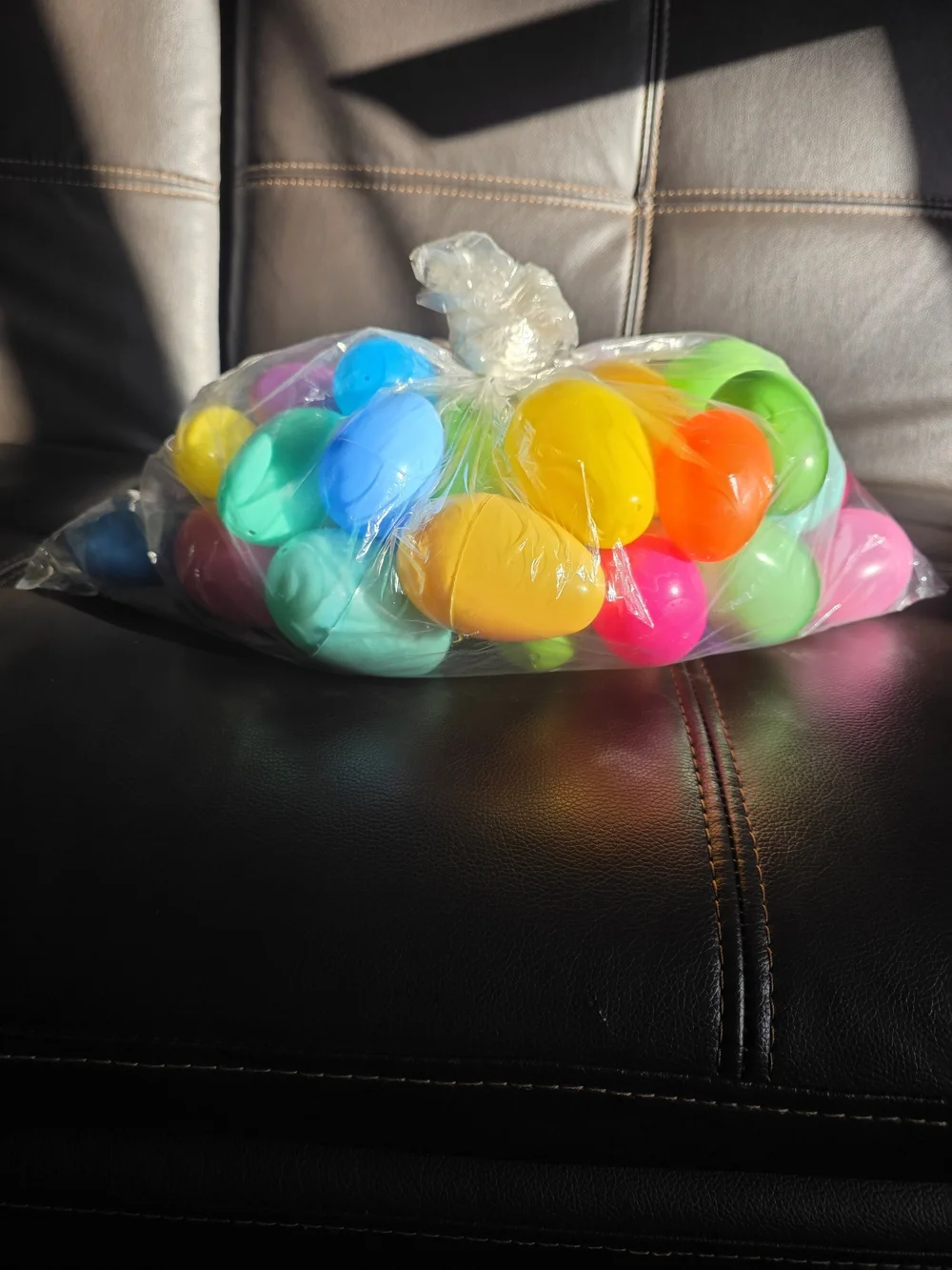 Assorted Plastic Party Eggs - Multicolor Decorative Fillers